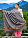 Kullu-Loom-Woven-Soft-Wool-Women-Fine-Design-Pattern-Shawl-Dark-Grey-Kingri-jaal-1.webp